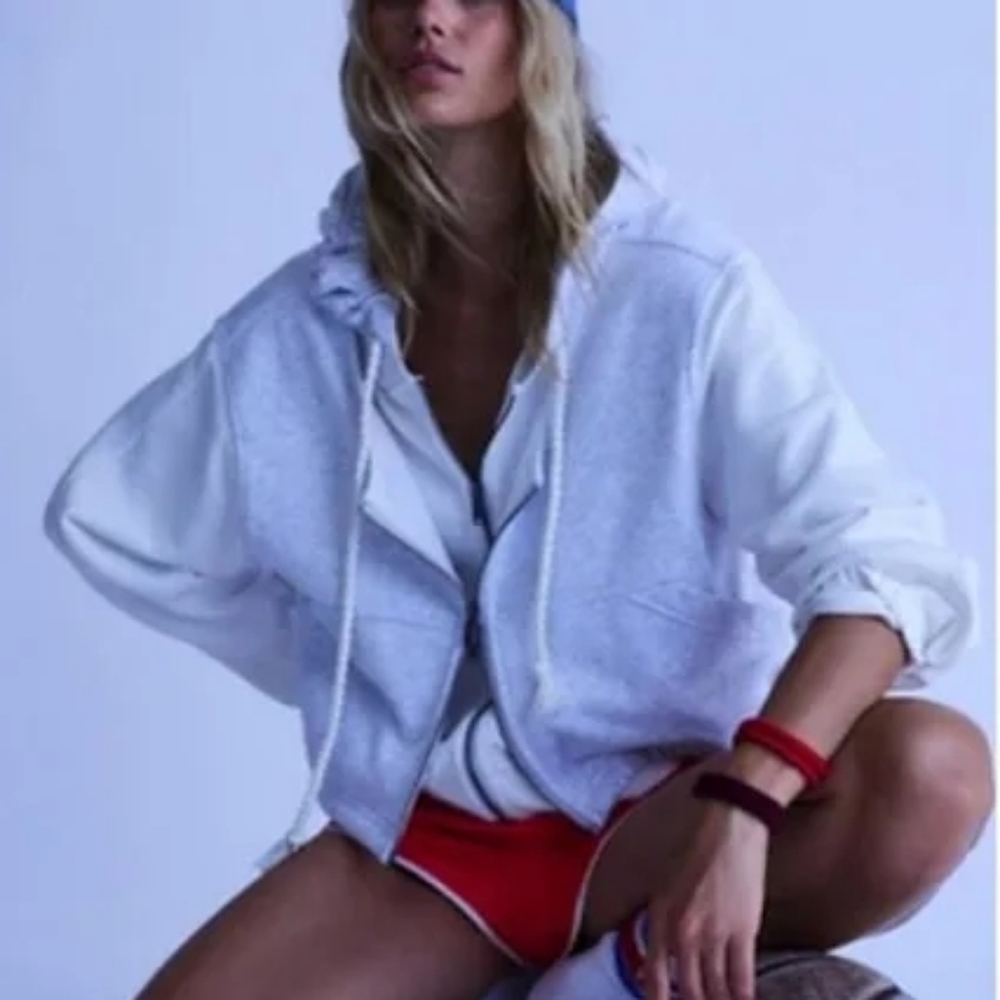 NWOT Free People Two Step Zip Up Hoodie 